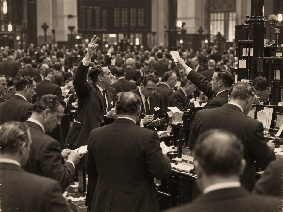 Archival visual representing brokers in the settlement history